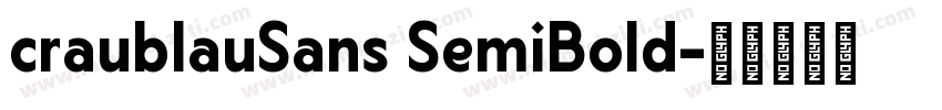 craublauSans SemiBold字体转换